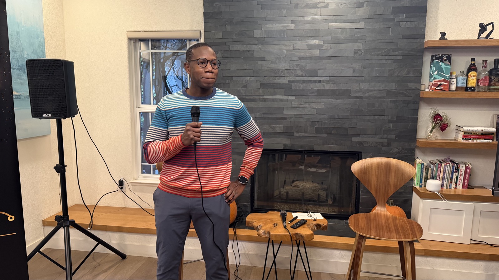 Tyrone Ross speaking to an audience